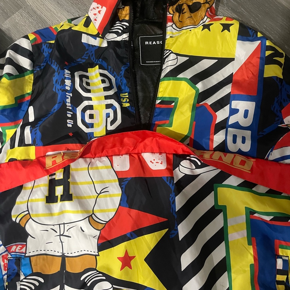 Colorful Graphic Jacket By Reason - image 1